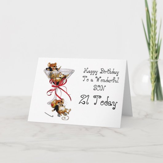 ZOON 21E VERJAARDAG KAART (Voorkant)