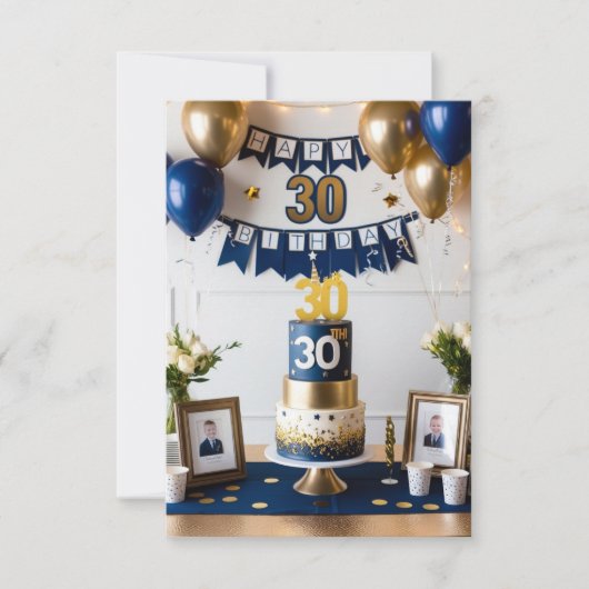 zoon 30e verjaardagskaart kaart (Voorkant)