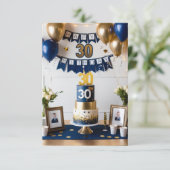 zoon 30e verjaardagskaart kaart (Staand voorkant)