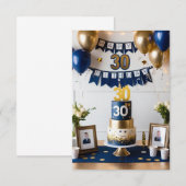 zoon 30e verjaardagskaart kaart (Voorkant / Achterkant)