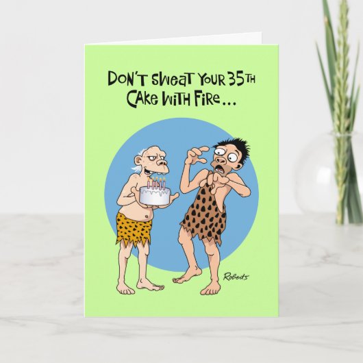 Zoon 35th Birthday Kaart (Voorkant)