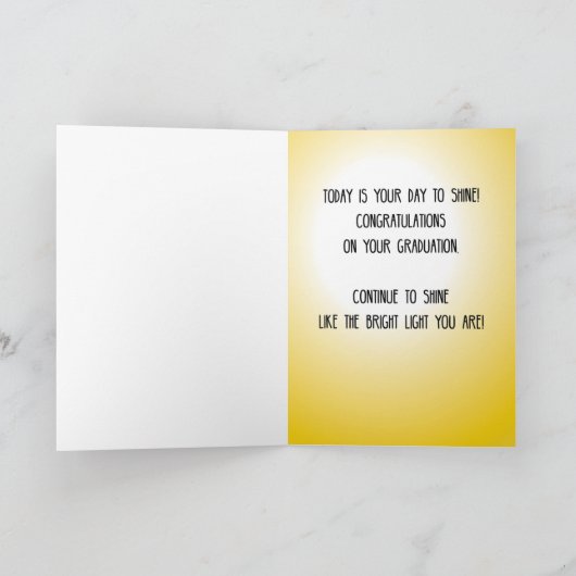 Zoon 4e Grade Afstuderen Pet op Zon Kaart (Binnen)