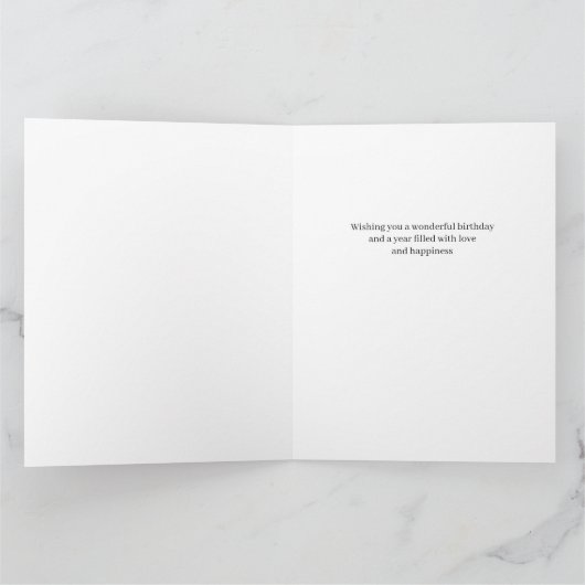 Zoon 6 Foto collage Elke leeftijd Happy Birthday Kaart (Binnen)