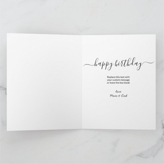 Zoon 7 Foto Collage Persoonlijke verjaardag Kaart (Binnen)