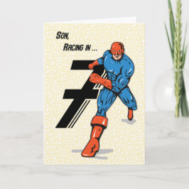 Zoon 7th Birthday Superheld Kaart