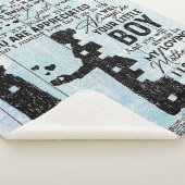 Zoon aan mam Gift, persoonlijke brief aan mijn mam Sherpa Deken (3/4)