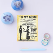 Zoon aan mama, cadeau aan mijn moeder, Moederdag-c Flyer (Enkel)