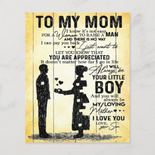 Zoon aan mama, cadeau aan mijn moeder, Moederdag-c Flyer
