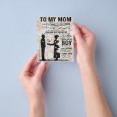 Zoon aan mama cadeau voor mam, mam Birthday Gift I Flyer (Hand)