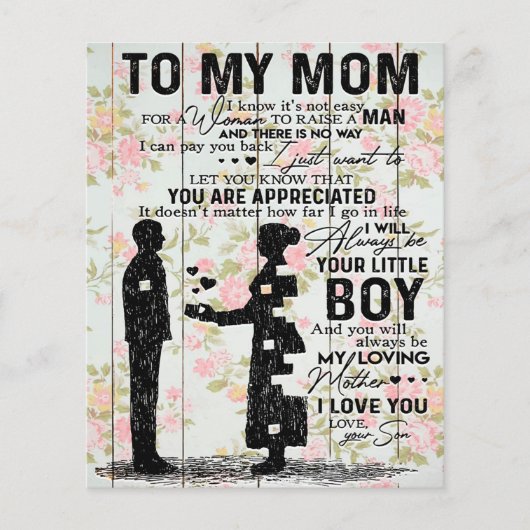 Zoon aan mama cadeau voor mam, mam Birthday Gift I Flyer (Voorkant)