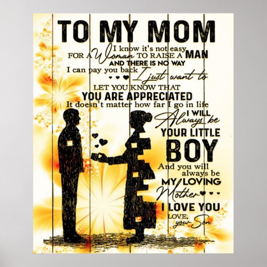 Zoon aan mama voor mijn moeder | Decoratie thuis (Voorkant)