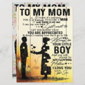 Zoon aan mijn Cadeau | Cute Gift voor mama Menu (Voorkant / Achterkant)