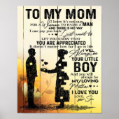 Zoon aan mijn Cadeau | Cute Gift voor mama Poster (Voorkant)
