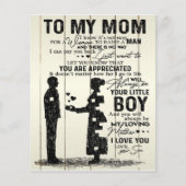 Zoon aan mijn moeder brief, speciaal cadeau aan mo flyer (Voorkant)