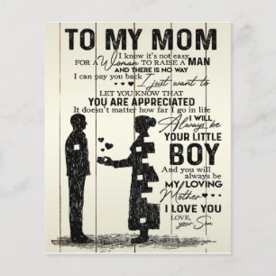 Zoon aan mijn moeder brief, speciaal cadeau aan mo flyer