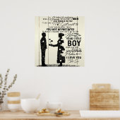 Zoon aan mijn moeder brief, speciaal cadeau aan mo poster (Keuken)