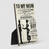 Zoon aan mijn moeder | Startdecor | Cadeau voor ma Fotoplaat (Zijkant)