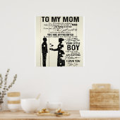 Zoon aan mijn moeder | Startdecor | Cadeau voor ma Poster (Keuken)