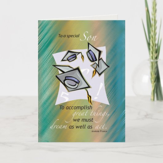 Zoon, Afstuderen Petten in de lucht, Gefeliciteerd Kaart (Voorkant)