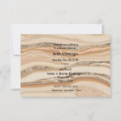 Zoon Afstuderen Viering in Bruin Marmer Kaart (Achterkant)