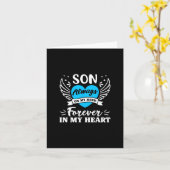 Zoon altijd op mijn mind voor altijd in mijn hart kaart (Gele Bloem)