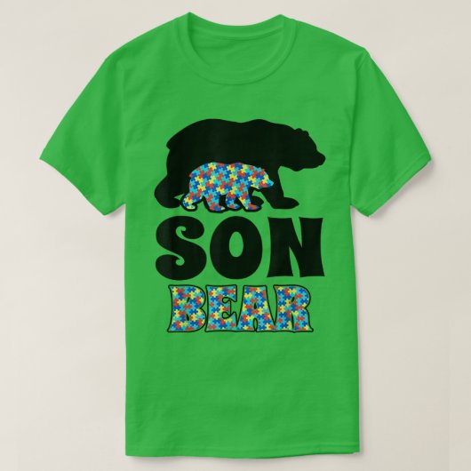Zoon-Beer Autisme T-shirt (Design voorkant)