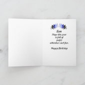 Zoon, Birthday, bike, Cycle Funny van ouders Kaart (Binnen)