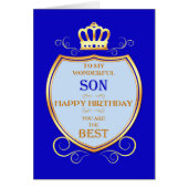 Zoon Birthday met Shield (Voorkant)