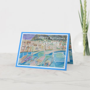 Zoon Birthday Persoonlijke naam Zeilaarkaart Feestdagen Kaart