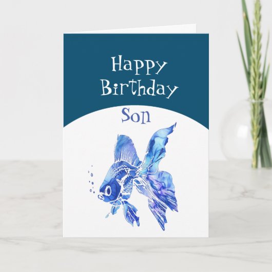 Zoon Birthday Wishes (Fishes) Kom True Fun Kaart (Voorkant)