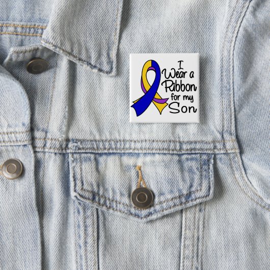 Zoon - bladerkankerlint vierkante button 5,1 cm (In situ)