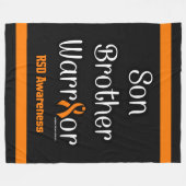 Zoon Broer Krijger...RSD Fleece Deken (Voorkant (Horizontaal))