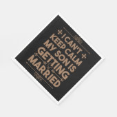 Zoon die Trouwt Bachelorette Bruiloft Feest Servet (Hoek)