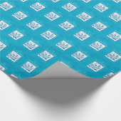 Zoon, Eerste Communie, Tarwe, Blauwe Druiven Cadeaupapier (Hoek)