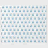 Zoon, Eerste Communie, Tarwe, Blauwe Druiven Cadeaupapier (Vlak)