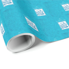 Zoon, Eerste Communie, Tarwe, Blauwe Druiven Cadeaupapier