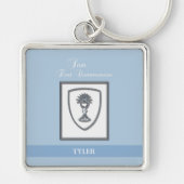 Zoon, Eerste Communie Zilveren Kelk Sleutelhanger (Voorkant)