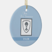 Zoon, eerste communiqué, zilveren Chalice Keramisch Ornament (Rechts)