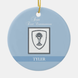 Zoon, eerste communiqué, zilveren Chalice Keramisch Ornament