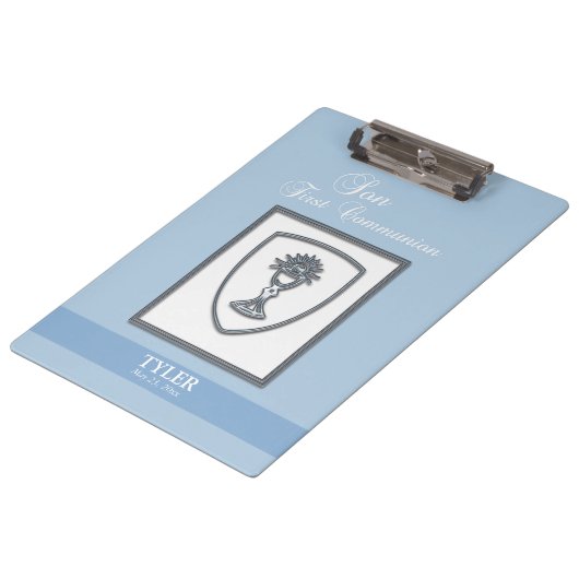 Zoon, eerste communiqué, zilveren Chalice Klembord (Gekanteld)