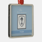 Zoon, eerste communiqué, zilveren Chalice Metalen Ornament (Rechts)