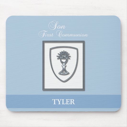 Zoon, eerste communiqué, zilveren Chalice Muismat (Voorkant)