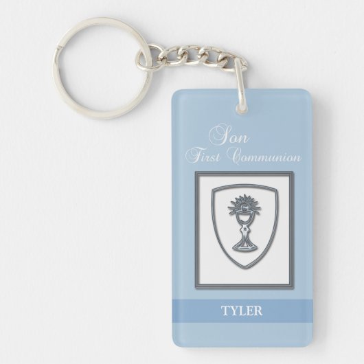 Zoon, eerste communiqué, zilveren Chalice Sleutelhanger (Voorkant)