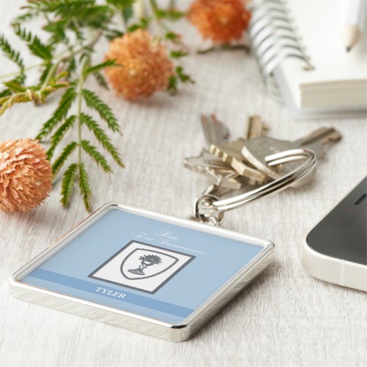 Zoon, eerste communiqué, zilveren Chalice Sleutelhanger (Zijkant)