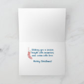 Zoon en dochter in de rechtszaak tegen kerstvogels kaart (Binnen)