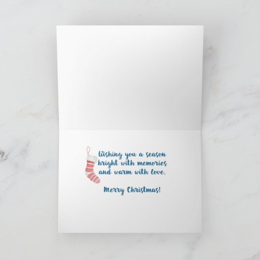 Zoon en dochter in de rechtszaak tegen kerstvogels kaart (Binnen)