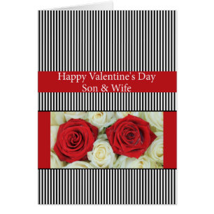 Zoon en dochter in de Rozen van Happy Valentijnsda