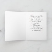 Zoon en "dochter" op trouwdag kaart (Binnen)