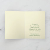 Zoon en dochter van Jubileum in Law Yellow Rose Kaart (Binnen)