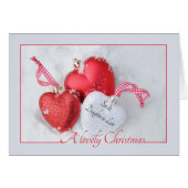 Zoon en dochter van Merry kerstkaart (Voorkant Horizontaal)